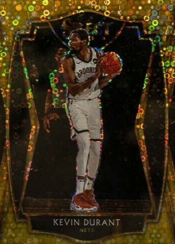 Kevin Durant 2020 Select #101 Premier Level Gold Disco /10 SGC 9.5