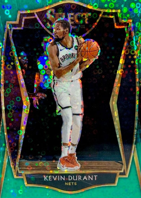 Kevin Durant 2020 Select #101 Premier Level Green Disco /5 BGS 10 PRISTINE