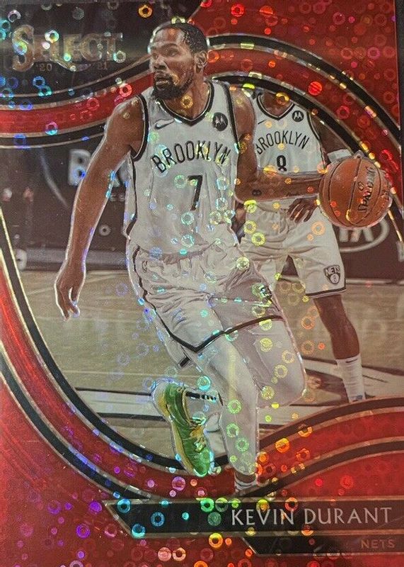 Kevin Durant 2020 Select #259 Courtside Red Disco /49 RAW