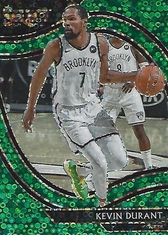 Kevin Durant 2020 Select #259 Courtside Green Disco /5 SGC 9.5