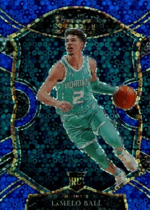 LaMelo Ball 2020 Select #63 Concourse Blue Disco /25 Rookie PSA 10