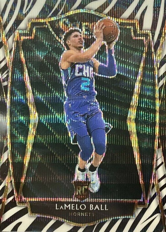 LaMelo Ball 2020 Select #183 Premier Level Zebra /(SSP) Rookie RAW