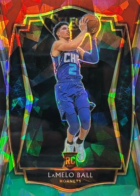 2020 Select #183 Premier Level Red White Green Ice