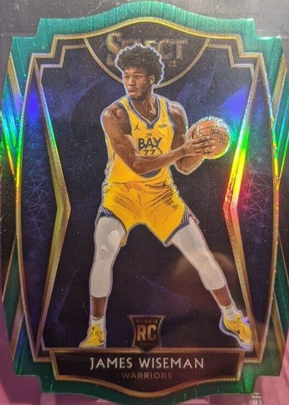 James Wiseman 2020 Select #184 Premier Level Green Die-Cut /5 Rookie BGS 10 PRISTINE