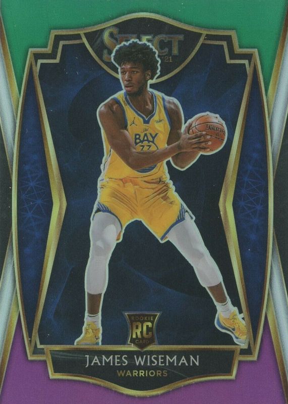 James Wiseman 2020 Select #184 Premier Level Green White Purple Rookie PSA 10