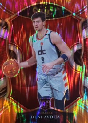 2020 Select #69 Concourse Red White Orange Flash