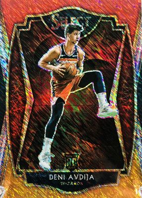 2020 Select #180 Premier Level Red White Orange Shimmer