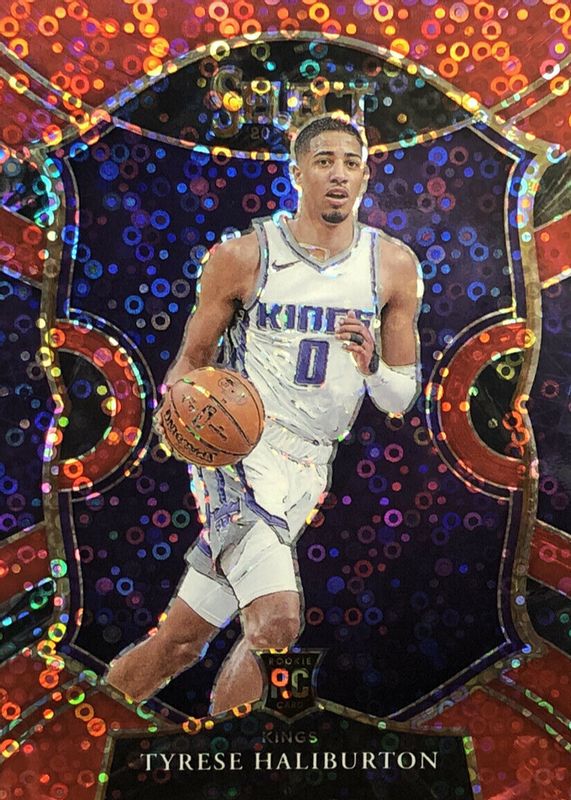 Tyrese Haliburton 2020 Select #72 Concourse Red Disco /49 Rookie SGC 10