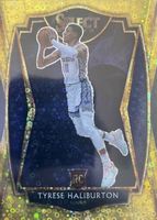 Tyrese Haliburton 2020 Select #189 Premier Level Gold Disco /10 Price ...