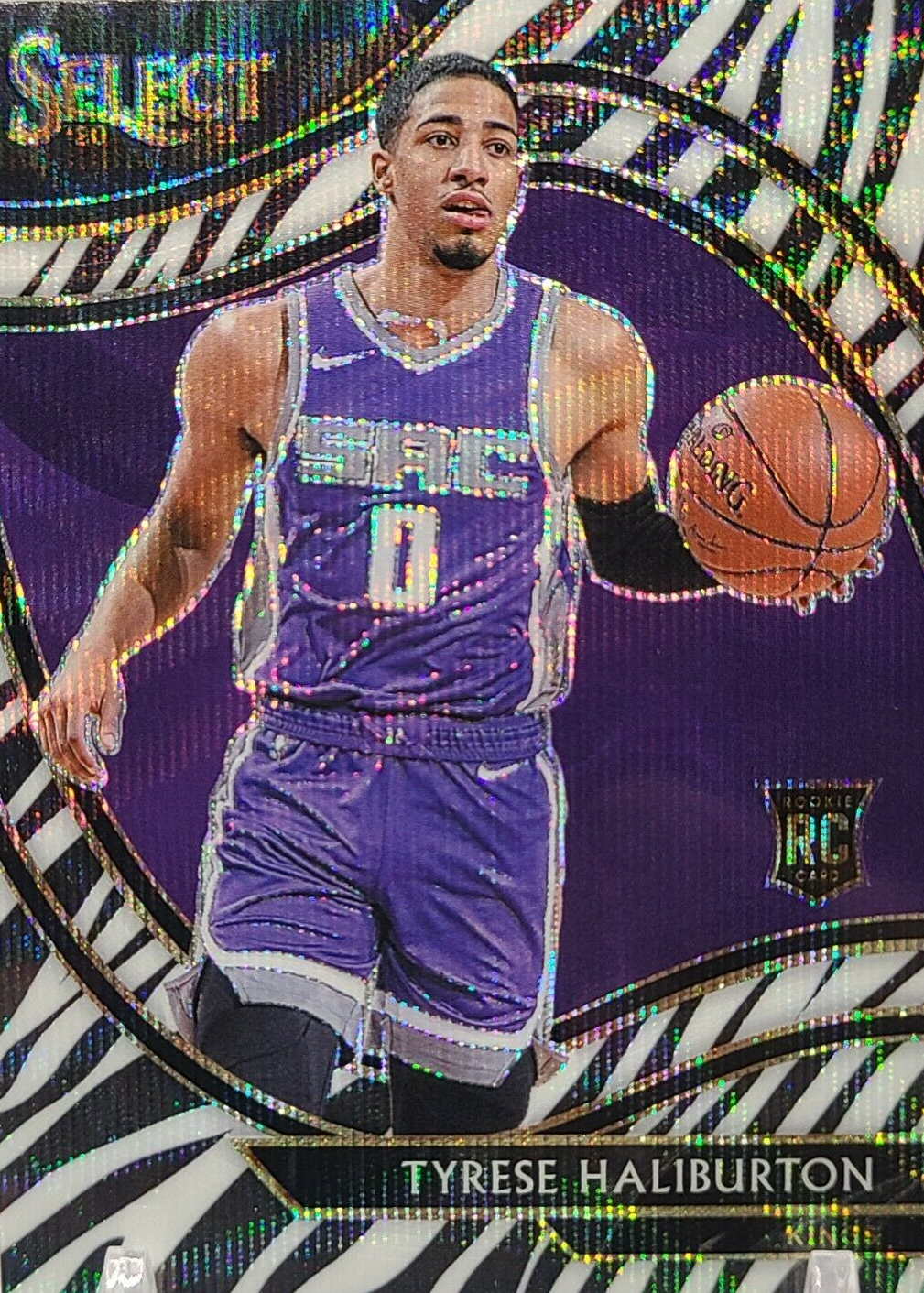 Tyrese Haliburton 2020 Select #289 Courtside Zebra /(SSP