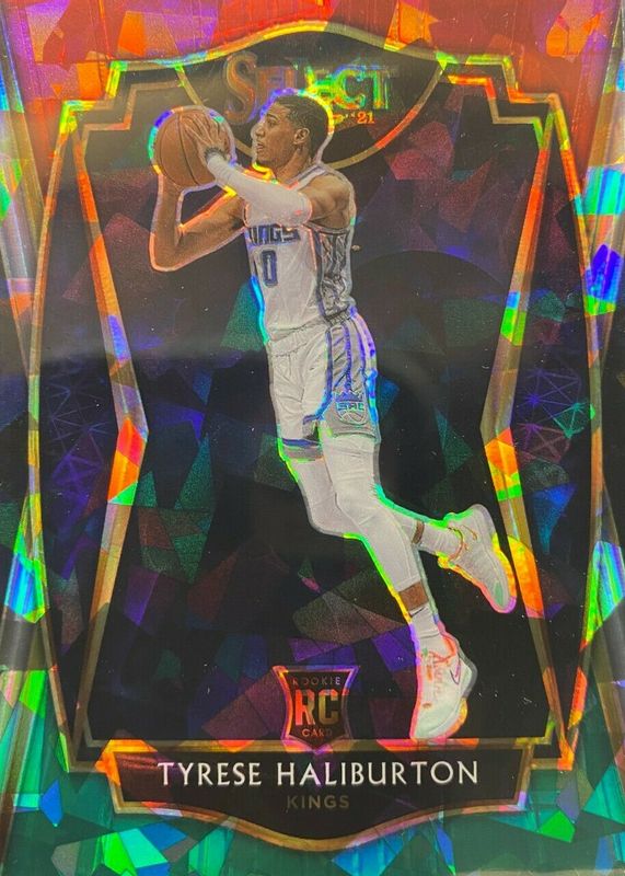 Tyrese Haliburton 2020 Select #189 Premier Level Red White Green Ice Rookie BGS 9