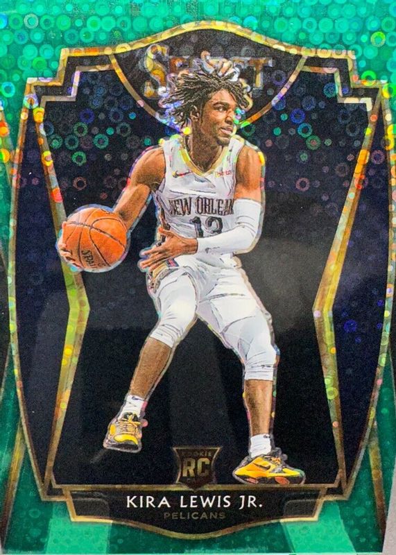 Kira Lewis Jr. 2020 Select #178 Premier Level Green Disco /5 Rookie PSA 9