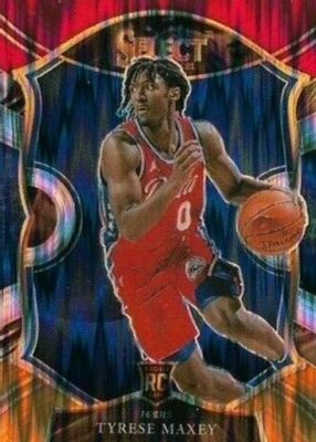 2020 Select #81 Concourse Red White Orange Flash