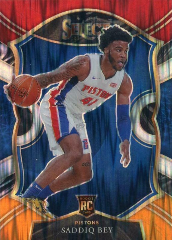 Saddiq Bey 2020 Select #79 Concourse Red White Orange Flash Rookie PSA 10