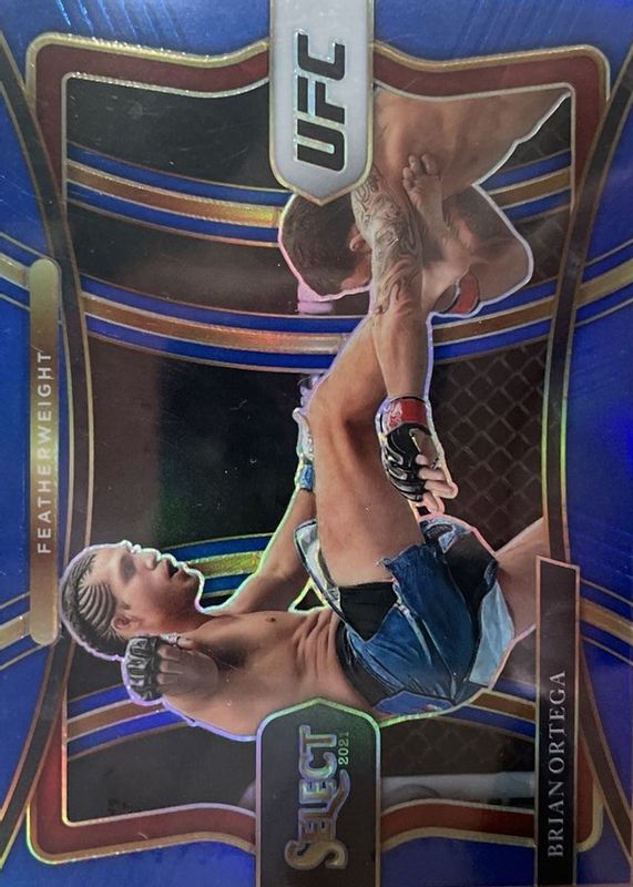 Brian Ortega 2021 Select UFC #173 Premier Level Blue /49 RAW