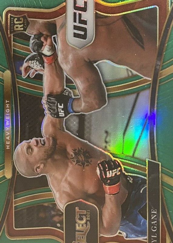 Ciryl Gane 2021 Select UFC #180 Premier Level Green /5 Rookie RAW