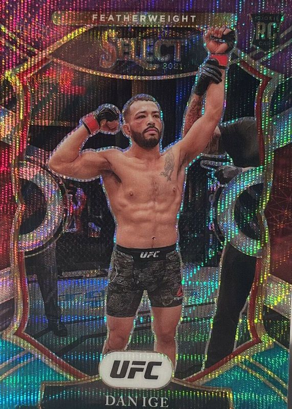 Dan Ige 2021 Select UFC #2 Concourse Tri-Color Rookie RAW