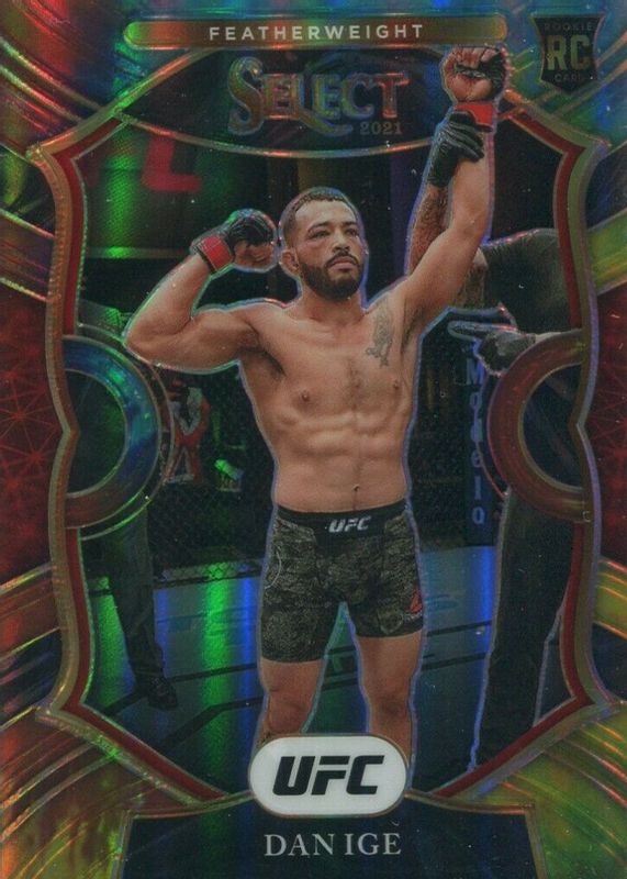 Dan Ige 2021 Select UFC #2 Concourse Tie-Dye /25 Rookie RAW