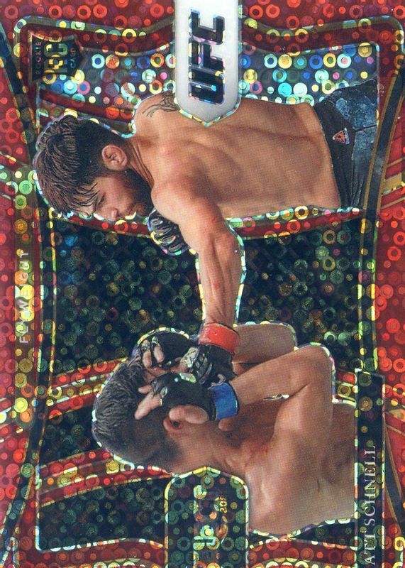 Matt Schnell 2021 Select UFC #148 Premier Level Red Disco /199 Rookie RAW