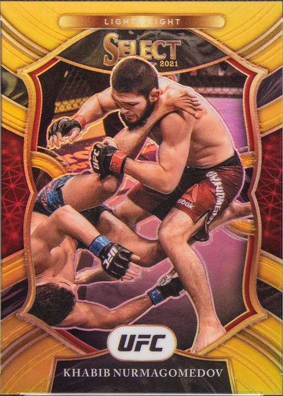 Khabib Nurmagomedov 2021 Select UFC #47 Concourse Gold /10 PSA 10