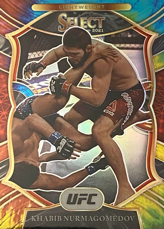 Khabib Nurmagomedov 2021 Select UFC #47 Concourse Tie-Dye /25 PSA 10