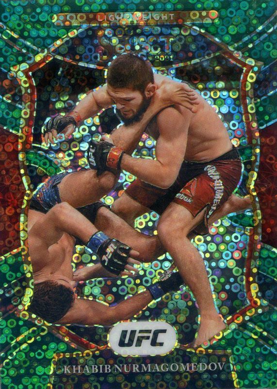 Khabib Nurmagomedov 2021 Select UFC #47 Concourse Green Disco /5 SGC 10