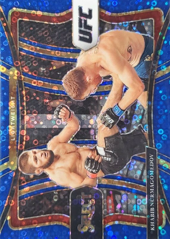 Khabib Nurmagomedov 2021 Select UFC #161 Premier Level Blue Disco /99 RAW