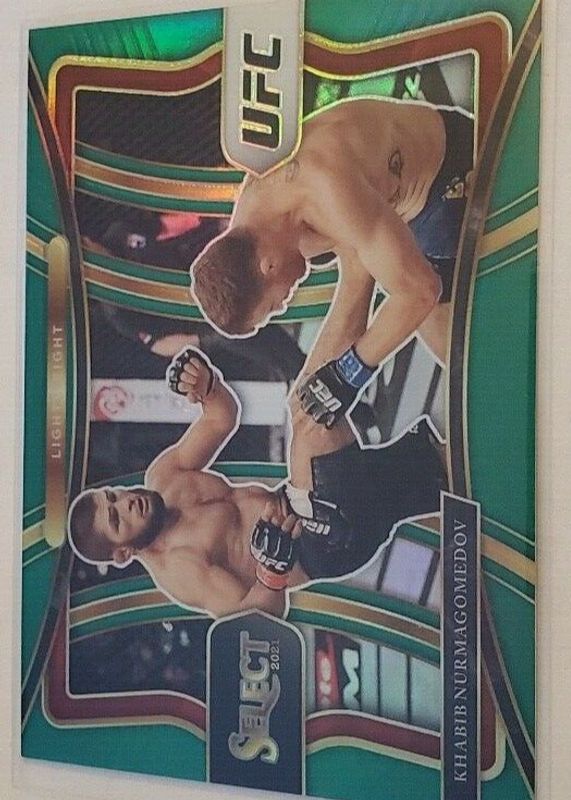 Khabib Nurmagomedov 2021 Select UFC #161 Premier Level Green /5 BGS 9.5