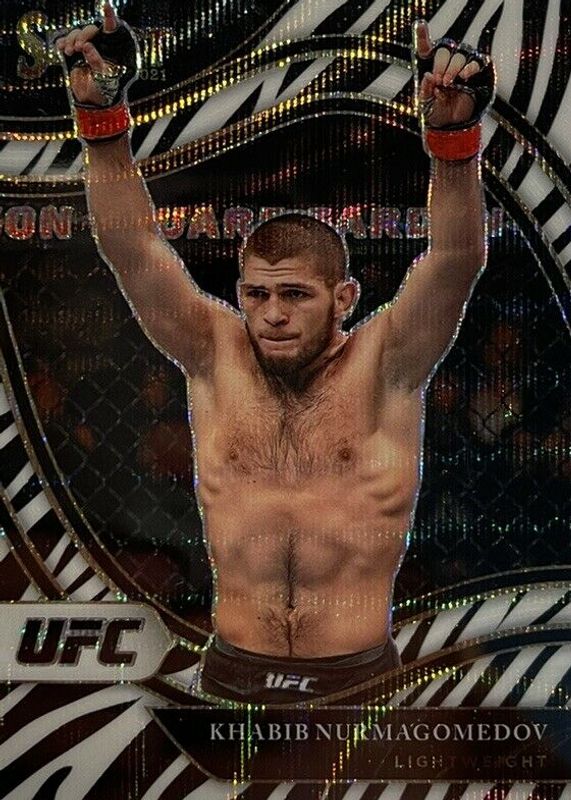 Khabib Nurmagomedov 2021 Select UFC #208 Octagonside Zebra /(SSP) SGC 10