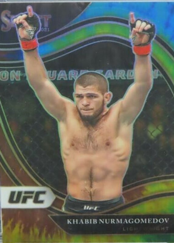 Khabib Nurmagomedov 2021 Select UFC #208 Octagonside Tie-Dye /25 SGC 9