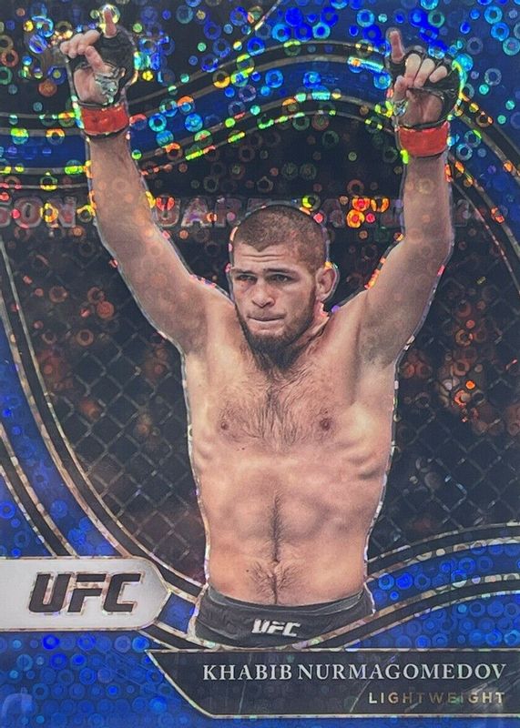 Khabib Nurmagomedov 2021 Select UFC #208 Octagonside Blue Disco /99 RAW