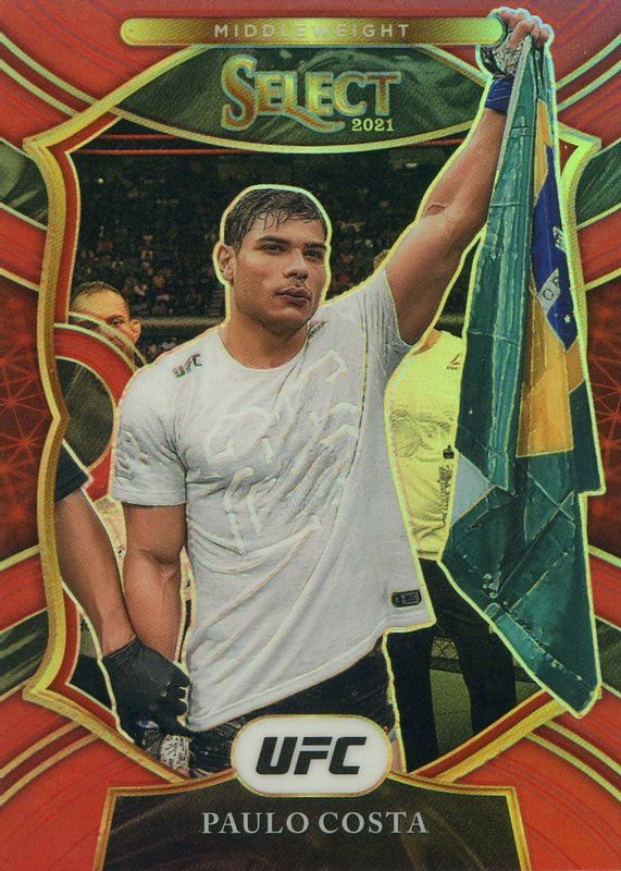 Paulo Costa 2021 Select UFC #69 Concourse Red /99 RAW