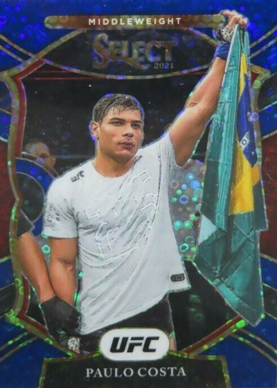 Paulo Costa 2021 Select UFC #69 Concourse Blue Disco /99 RAW