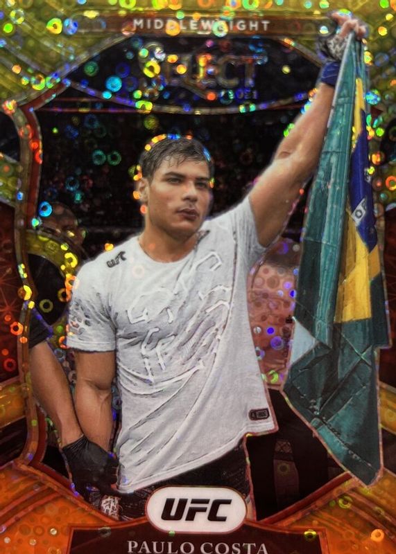 Paulo Costa 2021 Select UFC #69 Concourse Gold Disco /10 RAW