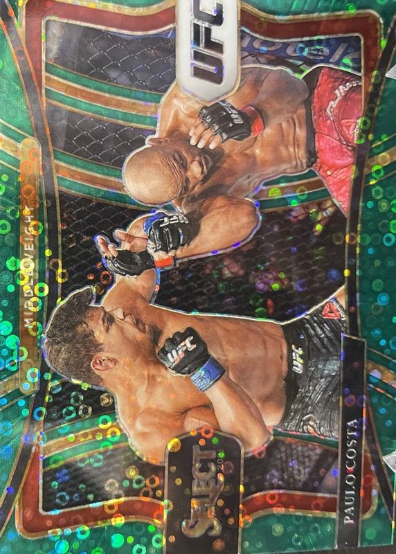 Paulo Costa 2021 Select UFC #184 Premier Level Green Disco /5 RAW