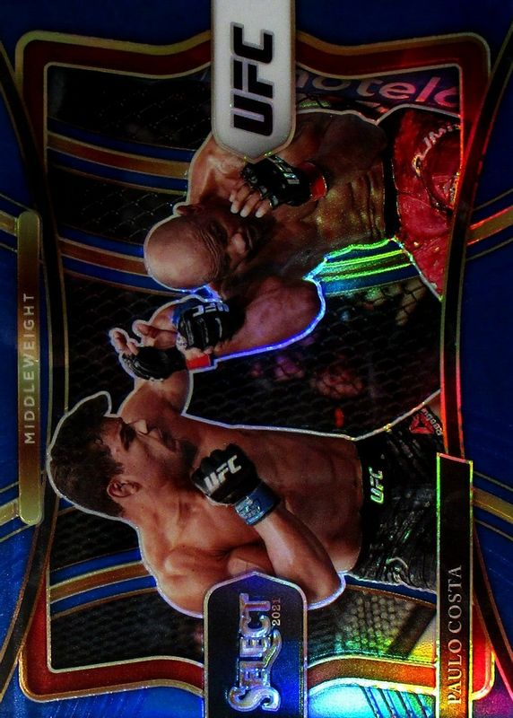 Paulo Costa 2021 Select UFC #184 Premier Level Blue /49 RAW