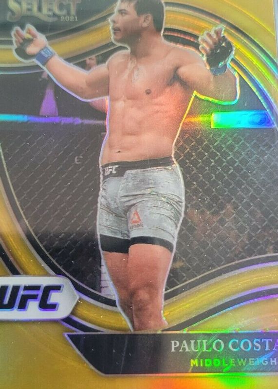 Paulo Costa 2021 Select UFC #232 Octagonside Gold /10 RAW