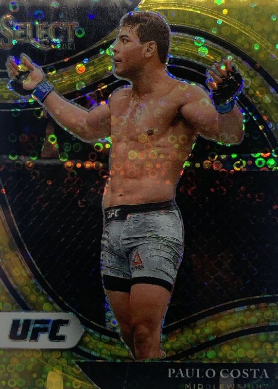 Paulo Costa 2021 Select UFC #232 Octagonside Gold Disco /10 RAW