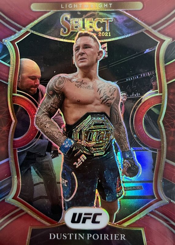 Dustin Poirier 2021 Select UFC #72 Concourse Red /99 RAW