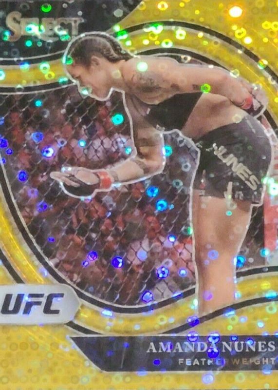 Amanda Nunes 2021 Select UFC #216 Octagonside Gold /10 SGC 9