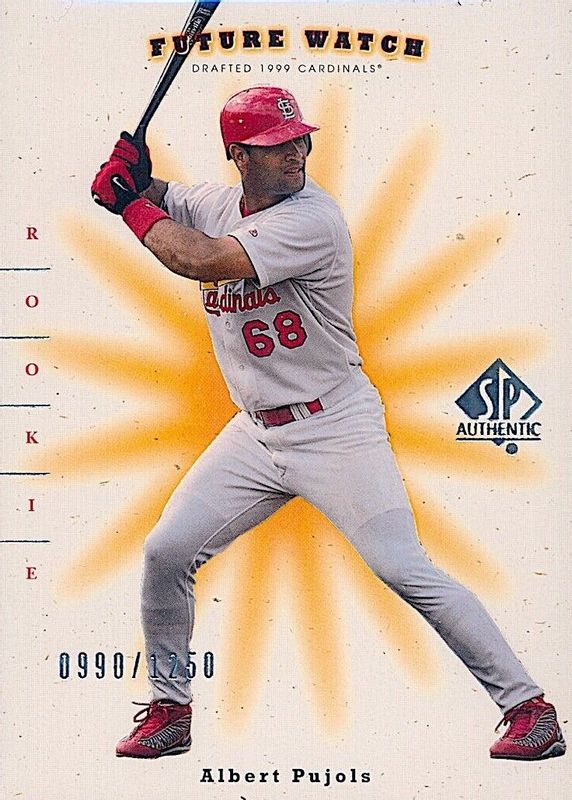 Albert Pujols 2001 SP Authentic #126 Future Watch /1250 Rookie PSA 8