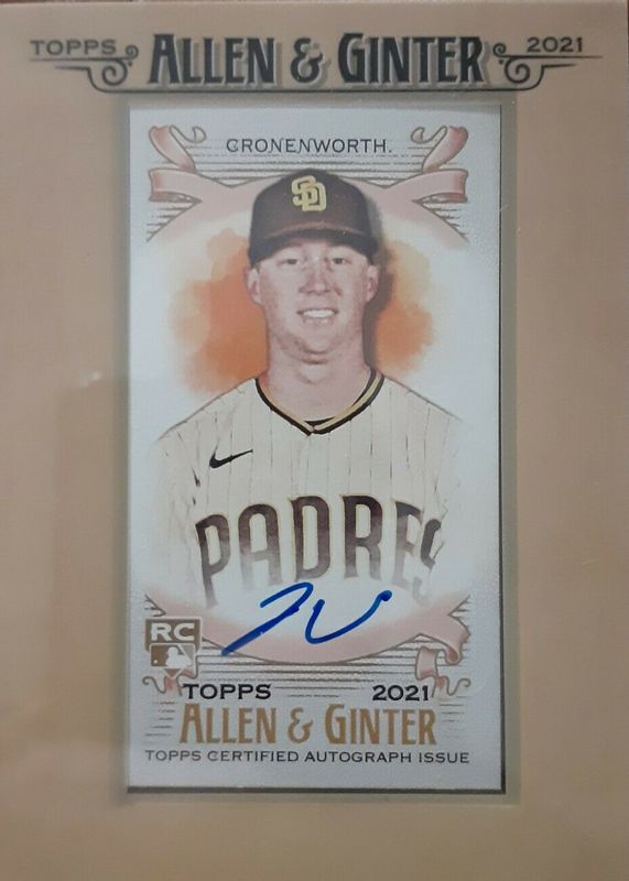 Jake Cronenworth 2021 Topps Allen & Ginter #FMA-JC Framed Mini Auto Rookie BGS 9.5