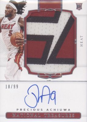 2020 National Treasures #115 Rookie Patch Auto /99