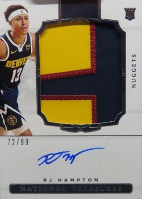 2020 National Treasures #122 Rookie Patch Auto /99
