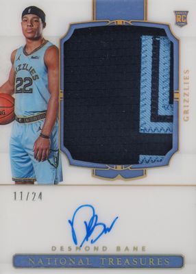 2020 National Treasures #147 Rookie Patch Auto - Gold FOTL /24