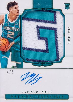 2020 National Treasures #130 Rookie Patch Auto - Emerald /5