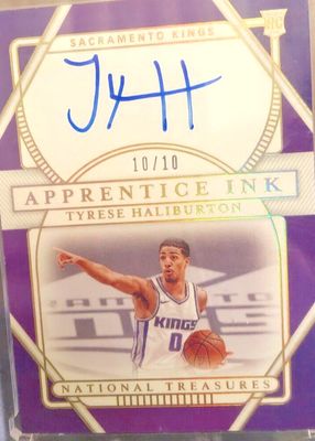2020 National Treasures #API-TYH Apprentice Ink - Gold /10