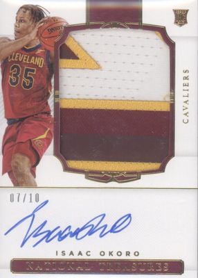 Isaac Okoro 2020 Immaculate #PPA-ISO Premium Patch Autographs (/50 