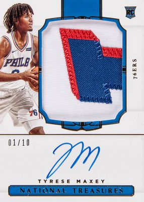 2020 National Treasures #114 Rookie Patch Auto - Gold /10