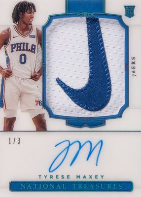 2020 National Treasures #114 Rookie Patch Auto - Blue FOTL /3